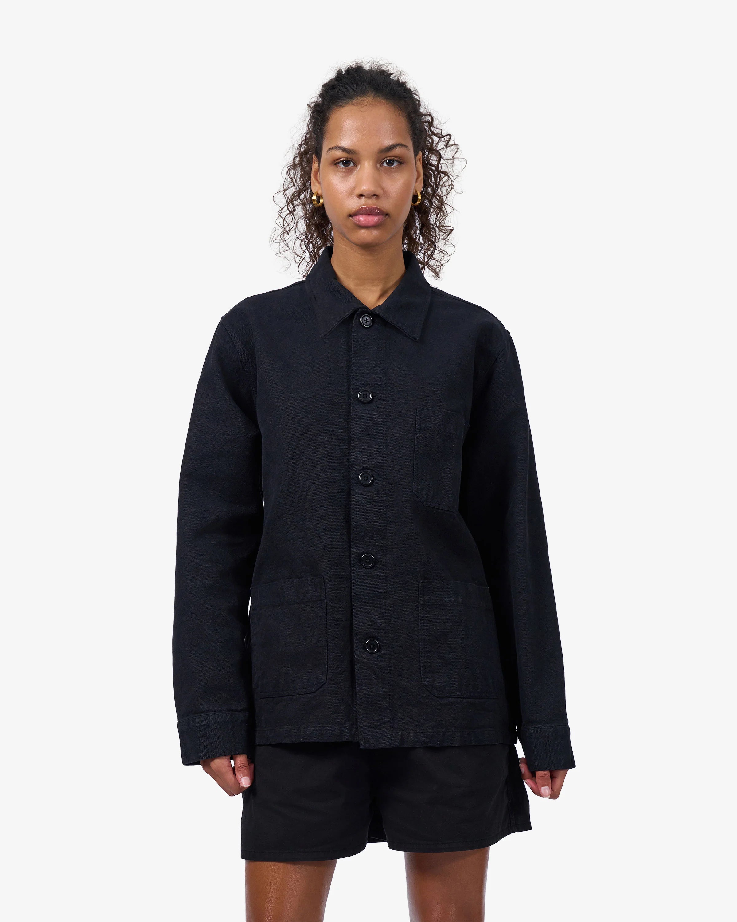Organic Workwear Jacket for Women - Faded Pink Cotton Twill Utility Coat - Durable & Comfortable for Outdoor Work, Gardening & Casual Wear