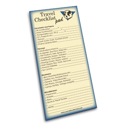 Ultimate Travel Checklist Notepad – Organize Your Trips & Packing Essentials | Perfect for Vacation Planning & Business Travel