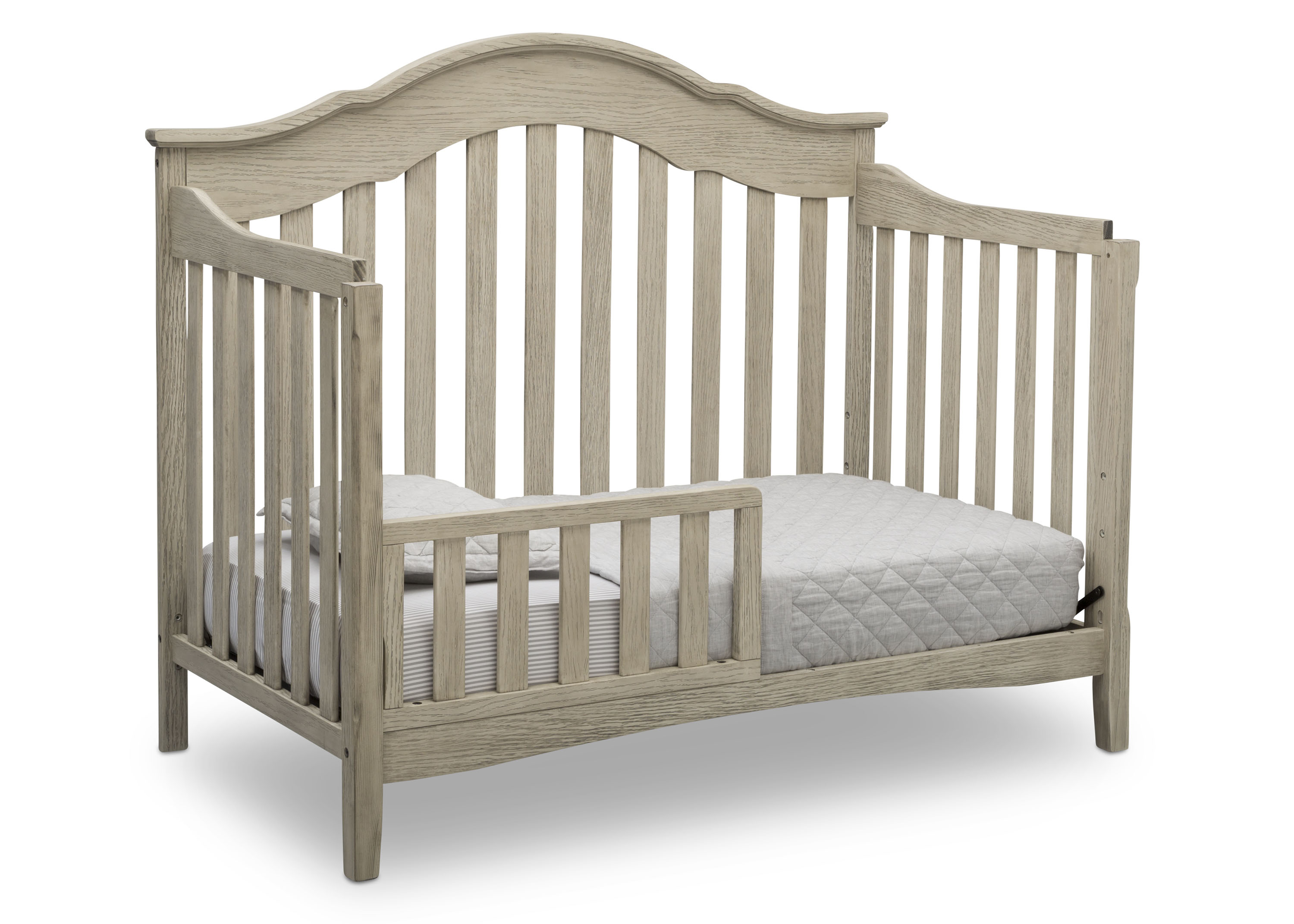 Farmhouse Style 6-in-1 Convertible Baby Crib - Toddler Bed, Daybed & Full-Size Bed | Nursery Furniture for Newborn to Teen | Perfect for Small Spaces & Modern Nurseries