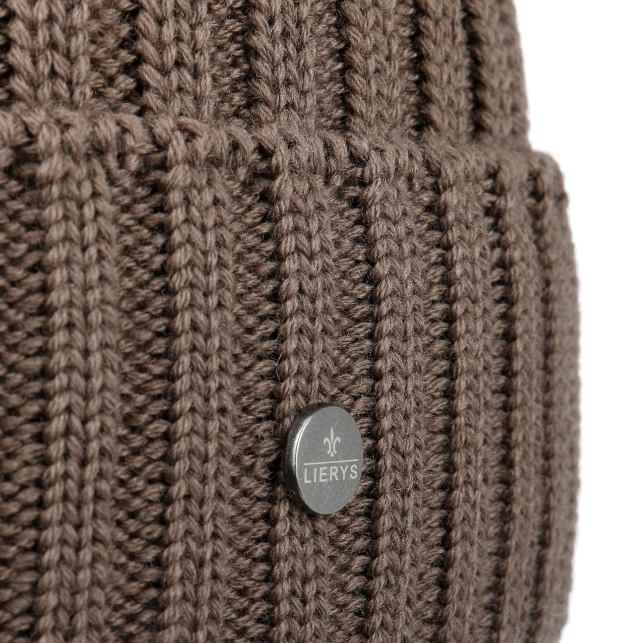 Lierys Merino Wool Rib Knit Beanie - Soft Winter Hat for Men & Women - Perfect for Skiing, Hiking & Cold Weather Activities