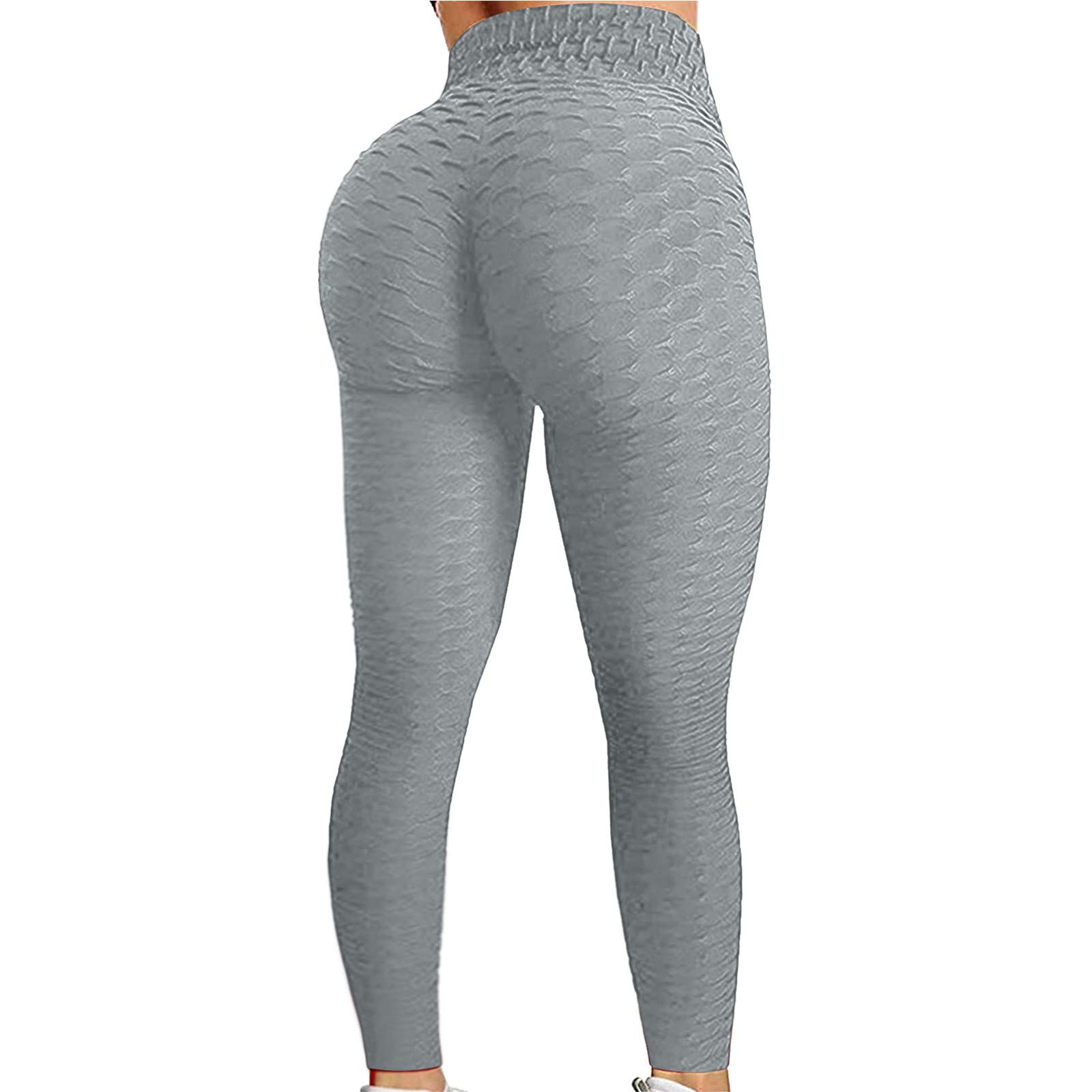 Women's High Waisted Yoga Pants with Tummy Control - Scrunched Booty Leggings for Workout & Running - Butt Lift Textured Tights - Perfect for Gym, Yoga, Pilates and Everyday Wear