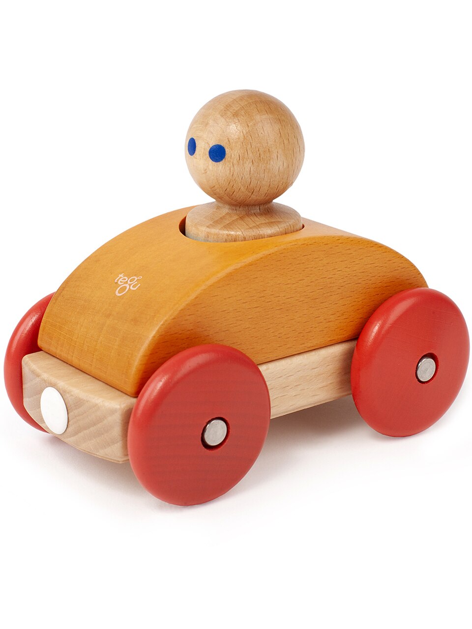 Tegu Magnetic Racer - High-Speed Magnetic Wooden Racing Car Toy for Kids | STEM Educational Building Blocks | Perfect for Birthday Gifts & Indoor Playtime