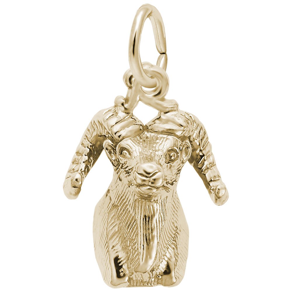 Sheep Head Charm Pendant - Sterling Silver & Gold Plated Jewelry for Bracelets & Necklaces - Perfect for Gifts, DIY Crafting & Boho Fashion Accessories