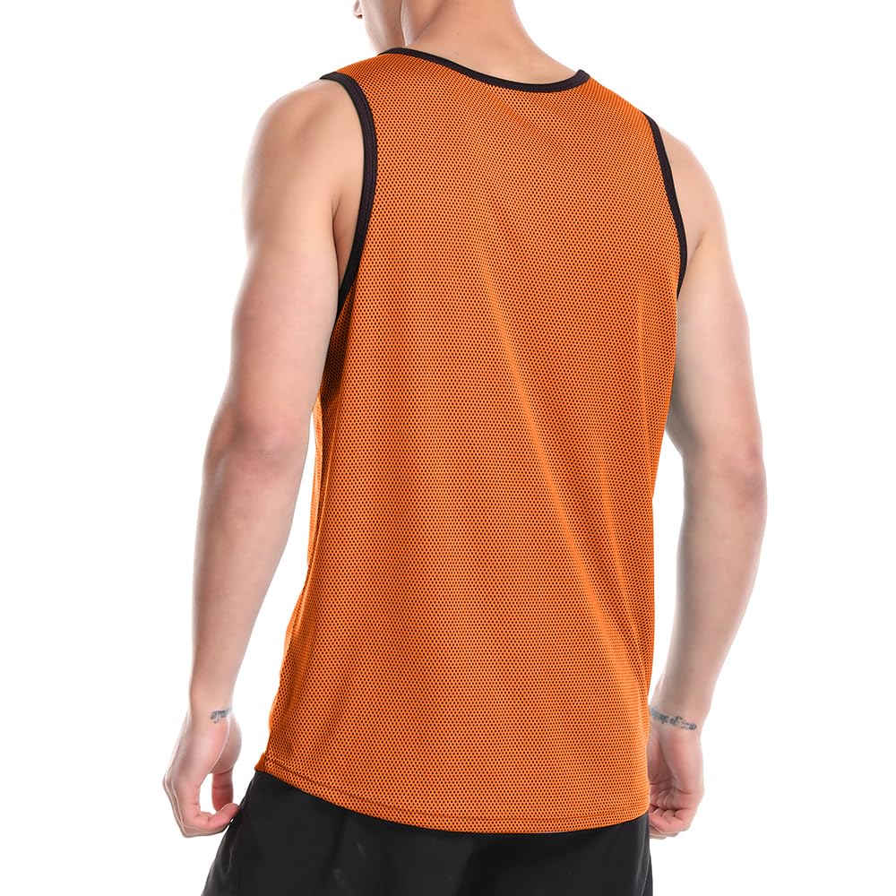 Zengjo Men's Quick Dry Sleeveless Muscle Tank Tops - Moisture Wicking Gym Shirts for Running, Workout & Exercise - Perfect for Fitness Training & Outdoor Sports Activities