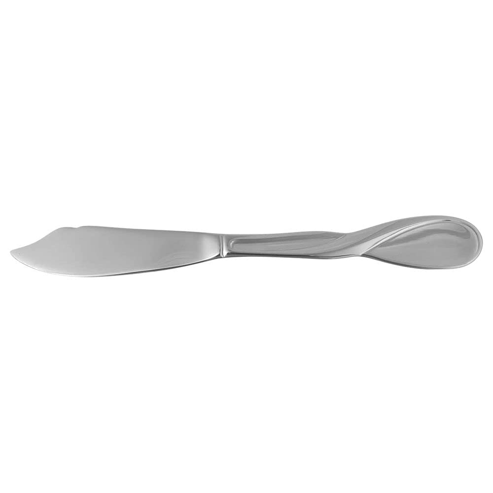 Oneida Satin Aquarius Butter Knife - Stainless Steel Dinnerware for Spreading Butter, Jam & Cream Cheese - Perfect for Breakfast, Brunch & Tea Parties