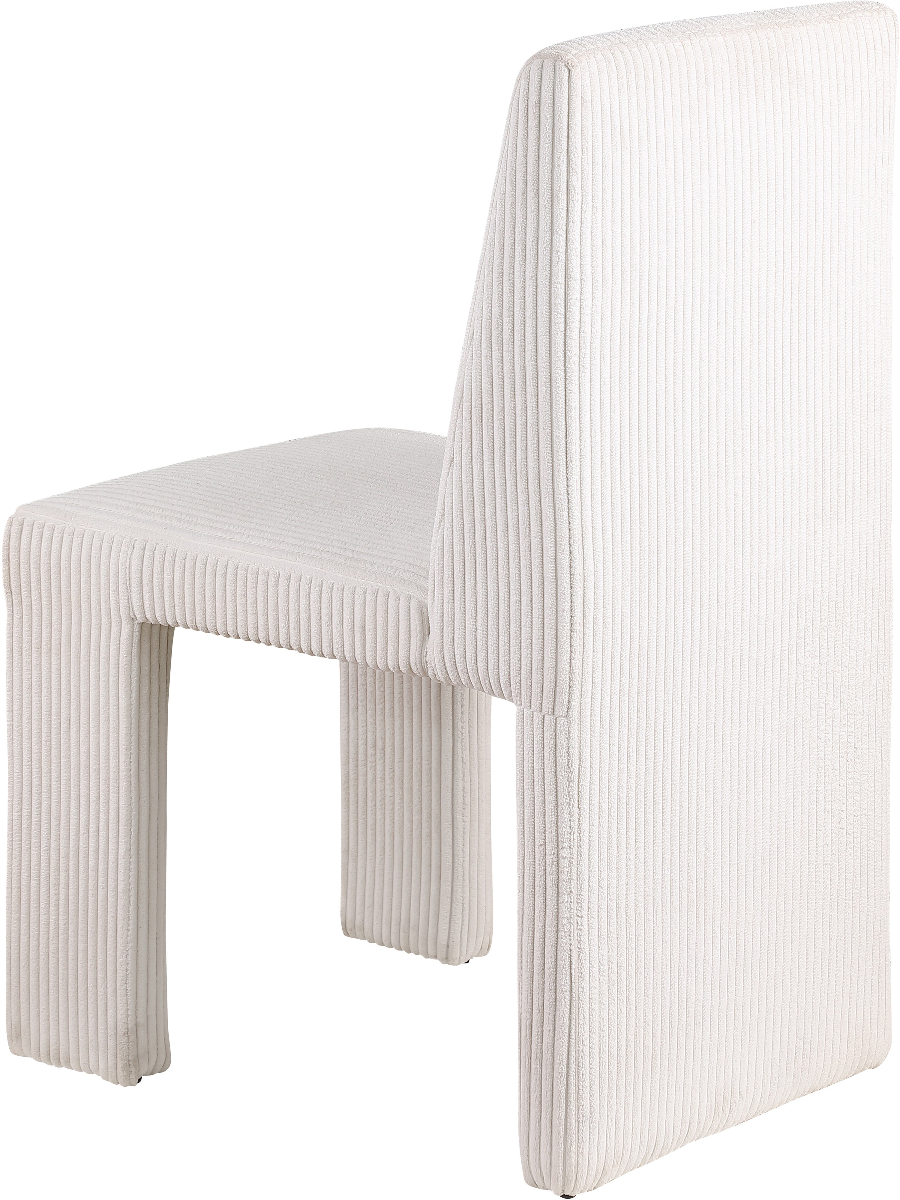 Premium Benson Microsuede Corduroy Fabric Dining Chair - Comfortable Modern Upholstered Seat for Kitchen, Dining Room & Office - Home & Commercial Use