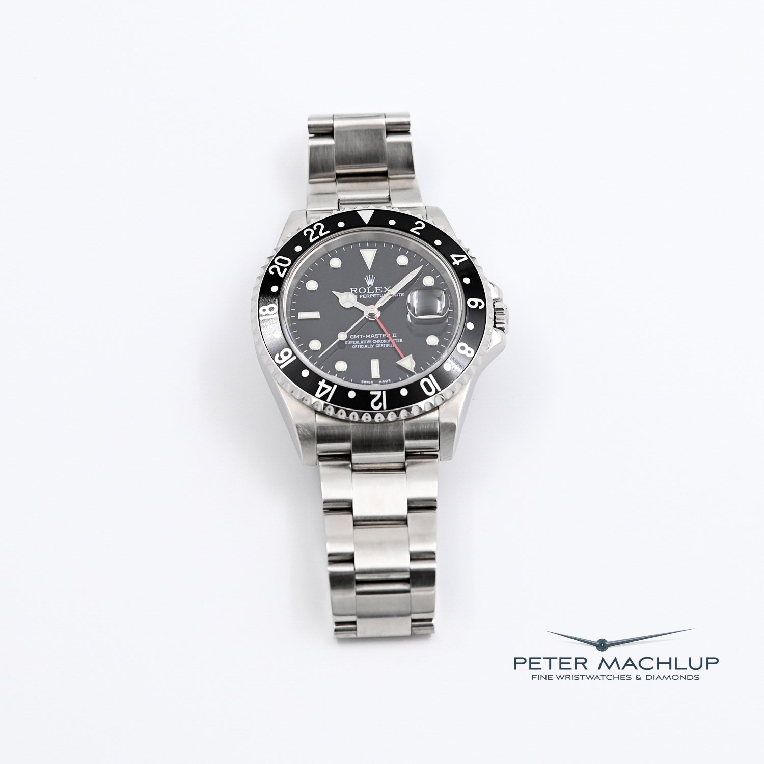 Authentic Rolex GMT-Master II 2005 Stainless Steel Men's Watch - Perfect for Travel, Business & Luxury Collectors