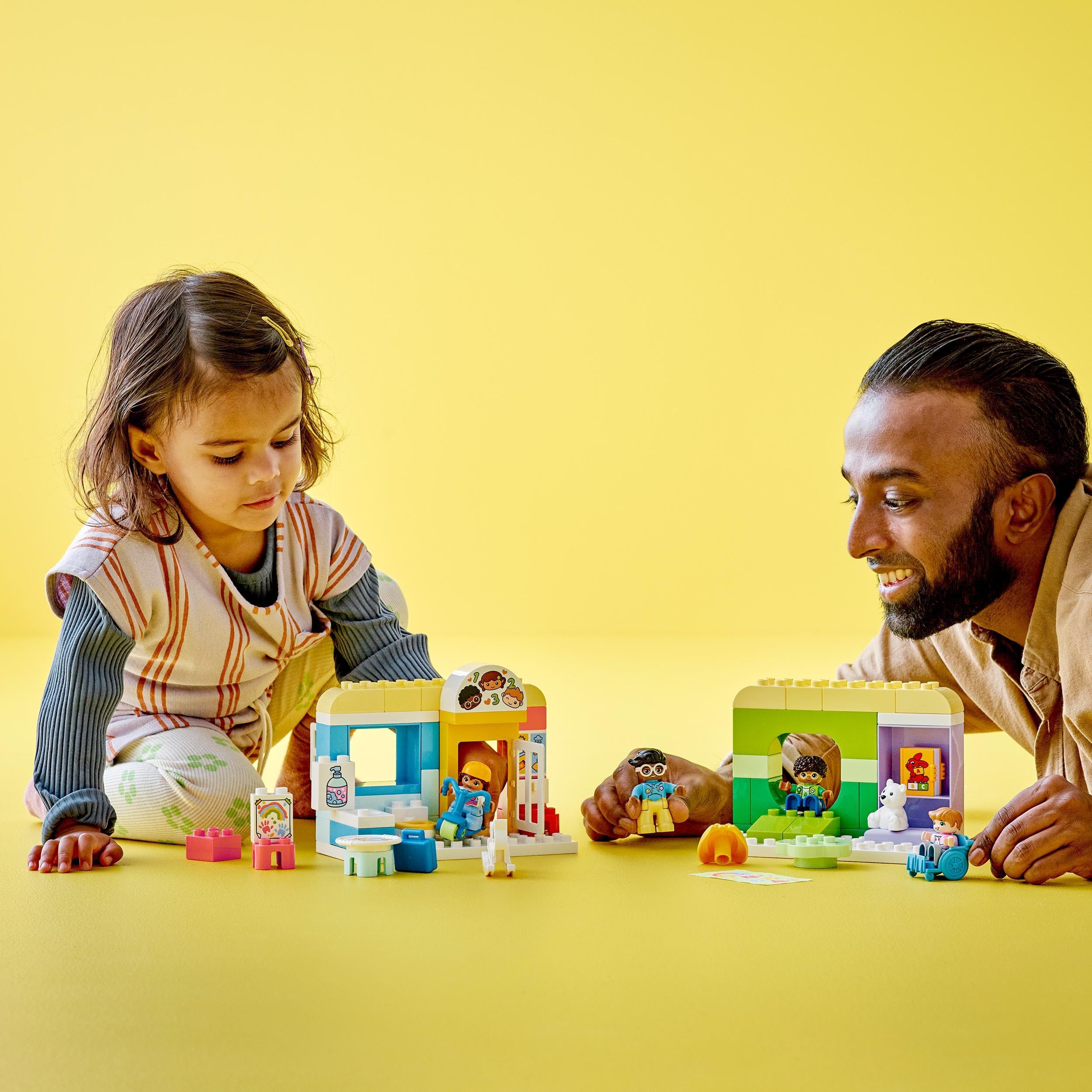 LEGO Duplo My Town Daycare Life - Educational Building Blocks Toy for Toddlers Ages 2+ with 4 Mini Figures (10992) - Perfect for Preschool Learning & Creative Playtime