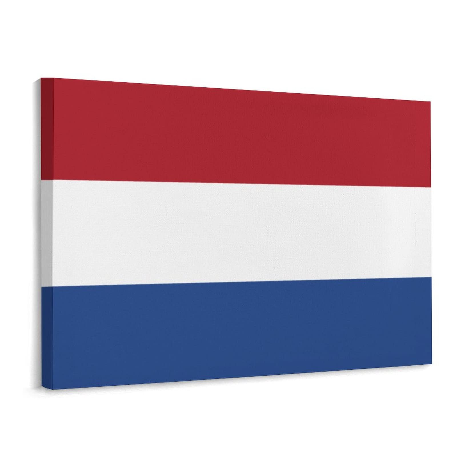 Netherlands Flag Canvas Wall Art - Custom Dutch Print Hanging Picture for Bathroom, Living Room, Office & Restaurant Decor | Perfect for Home, Cafe & Workspace Wall Decoration