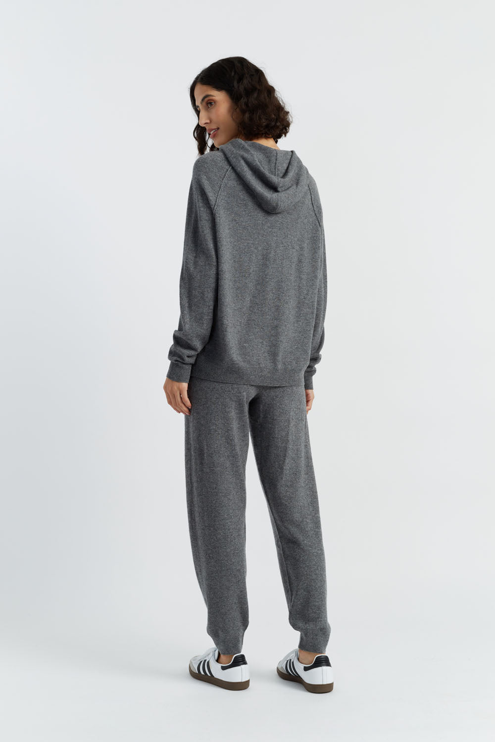 Premium Dark Grey Wool Cashmere Oversized Hoodie - Cozy Winter Pullover for Women & Men - Perfect for Casual Outfits, Lounge Wear & Cold Weather Fashion