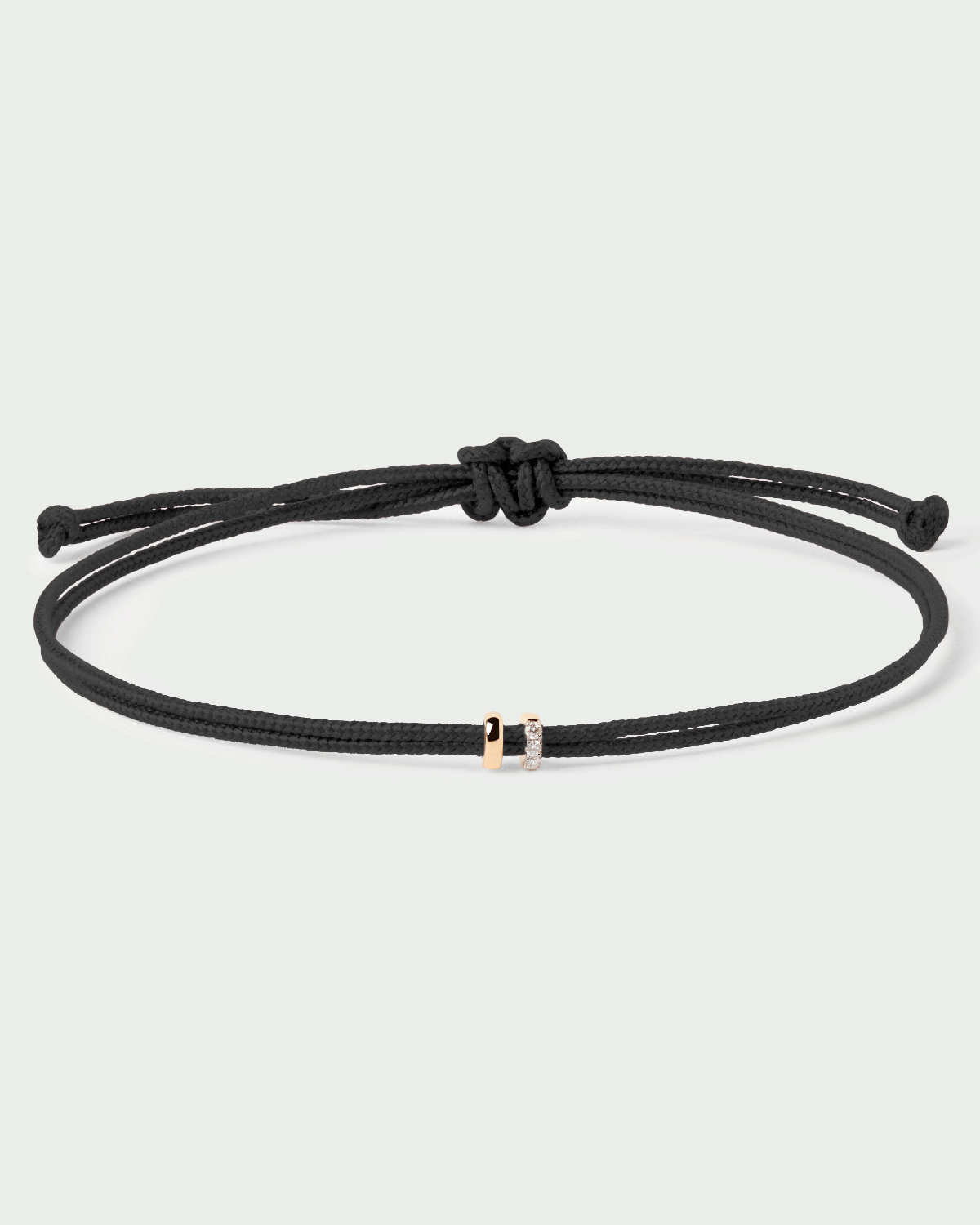 GRID 2 Amy Diamond Cord Bracelet for Women - Adjustable Beaded Friendship Bracelet with Genuine Diamonds - Perfect Gift for Birthday, Anniversary & Valentine's Day