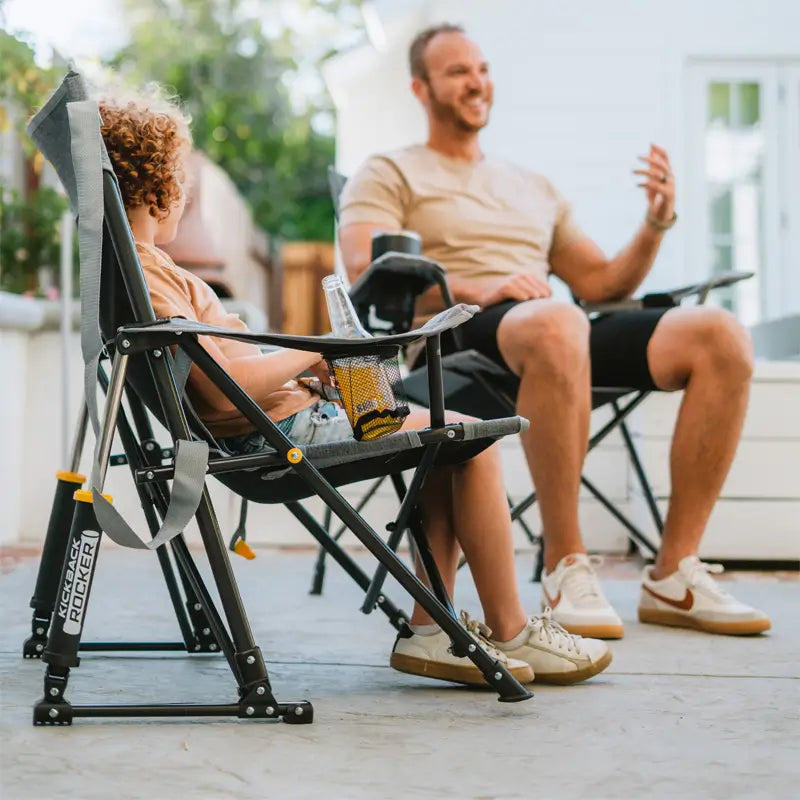 Kickback Rocker™ - Portable Folding Rocking Chair for Outdoor, Camping & Relaxation - Perfect for Patio, Beach, Backyard & Travel
