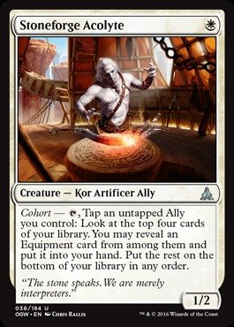 Magic The Gathering Stoneforge Acolyte (038/184) Oath of The Gatewatch Foil MTG Card - Collectible Trading Card Game for Deck Building & Strategy Battles