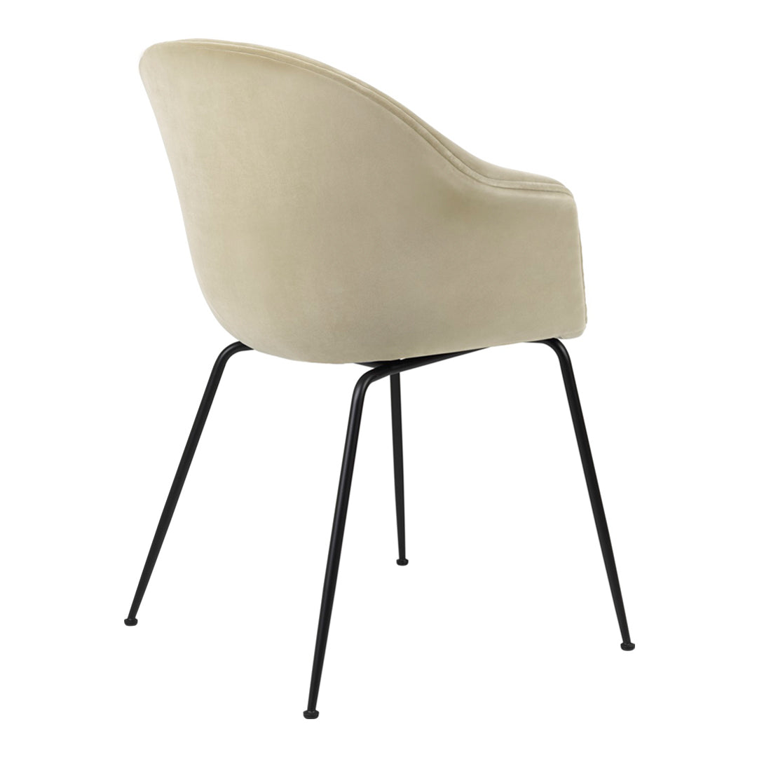 Bat Dining Chair with Conic Base - Fully Upholstered Modern Kitchen & Dining Room Furniture for Home Decor