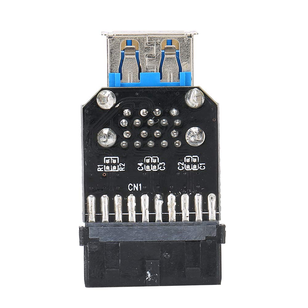 Bewinner USB 3.0 Adapter Converter - 19PIN to 2 Ports Internal USB Extension for Bluetooth & Computer Accessories (Black) | Perfect for Desktop PC Upgrades & Wireless Connectivity