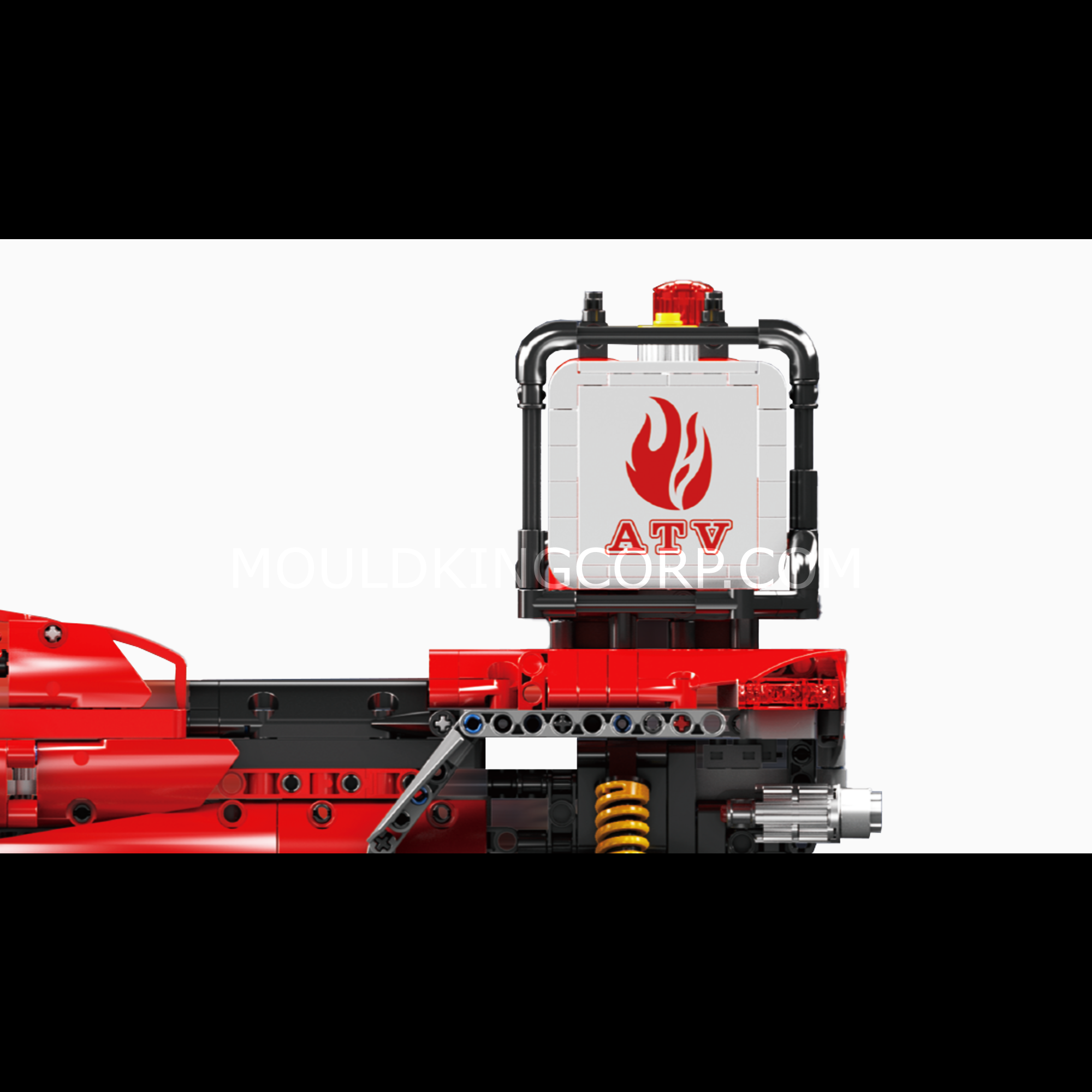 Mould King 23003 ATV Firefighting Rescue Vehicle Building Set - 2,100 Piece Construction Toy for Kids & Adults | STEM Educational Building Blocks for Creative Play & Firefighter Role-Playing Scenes