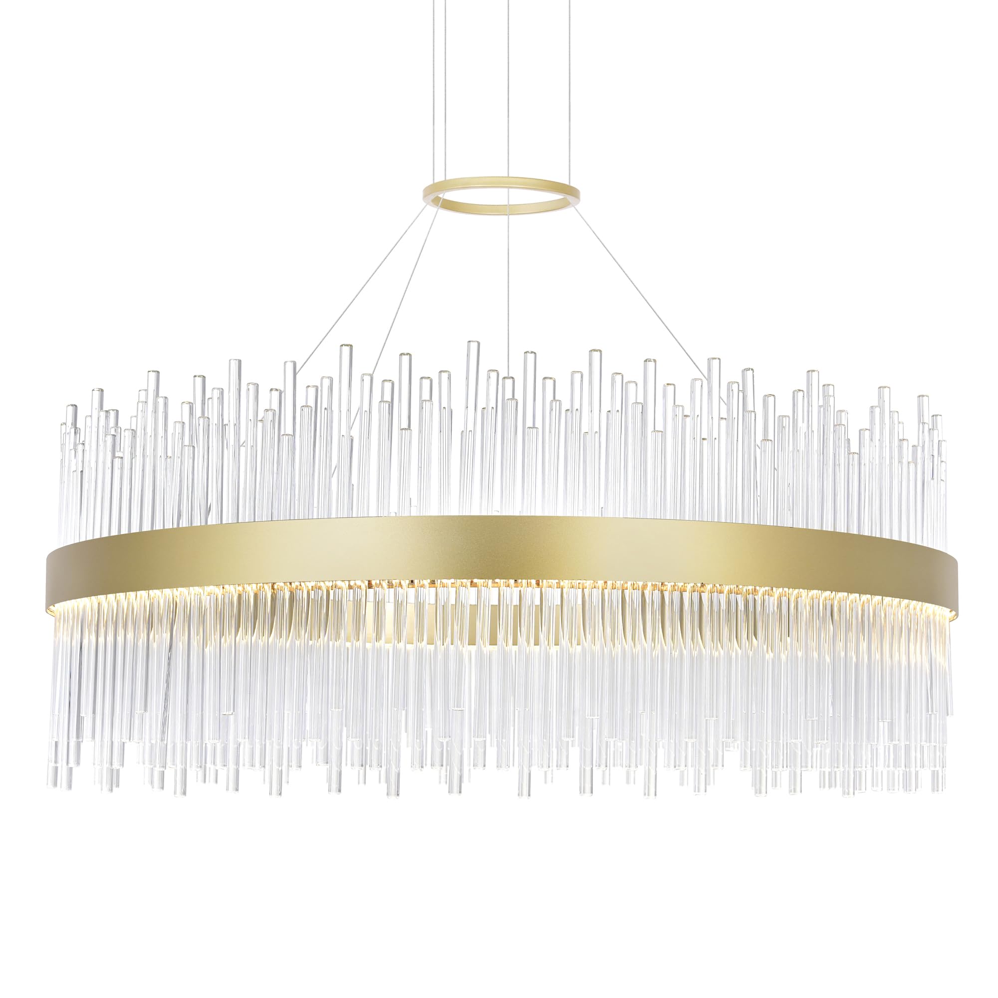 CWI Lighting Genevieve 12-Light LED Chandelier with Medallion Gold Finish - Modern Crystal Ceiling Light Fixture for Dining Room, Bedroom, or Foyer Decor