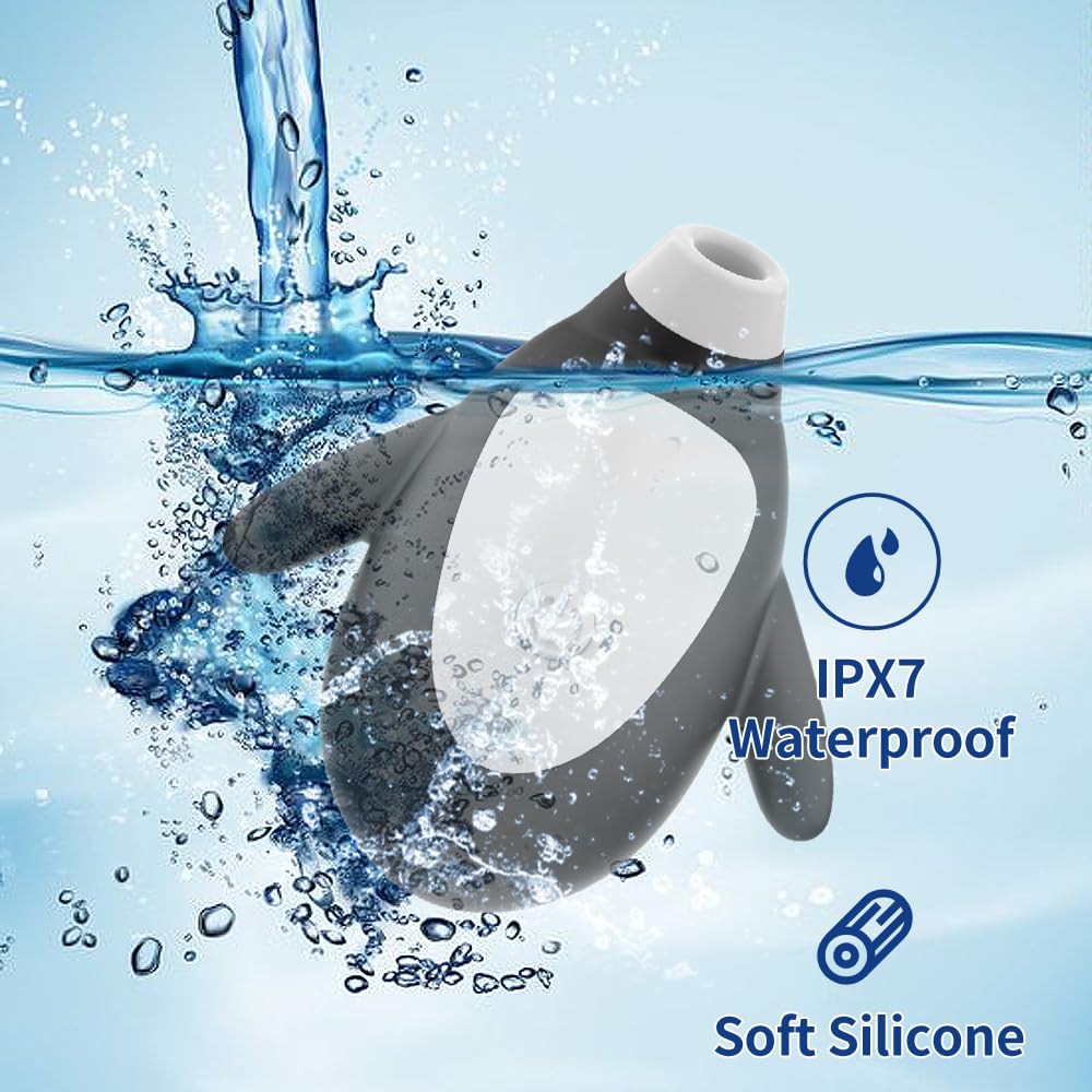 Premium Rechargeable Silicone Clitoral & Nipple Stimulator - 10 Powerful Suction Modes, Waterproof Air Pulse Massager for Women | Intimate Adult Sex Toy for Solo Play & Couples Foreplay | Discreet & Cute Design