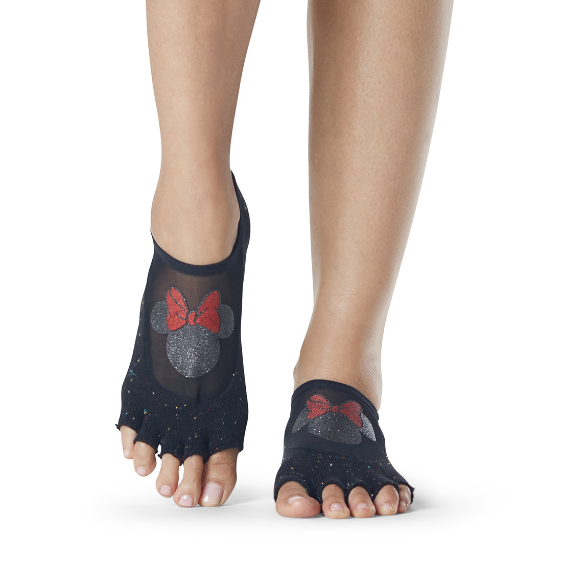 Disney Luna Grip Socks by ToeSox - Non-Slip Yoga Socks for Pilates, Barre & Dance - Perfect for Workouts, Studio Classes & Home Fitness
