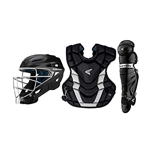 Easton Gametime Adult Catchers Box Set - Baseball Catcher's Gear for Men & Women - Perfect for Practice, Training & Games