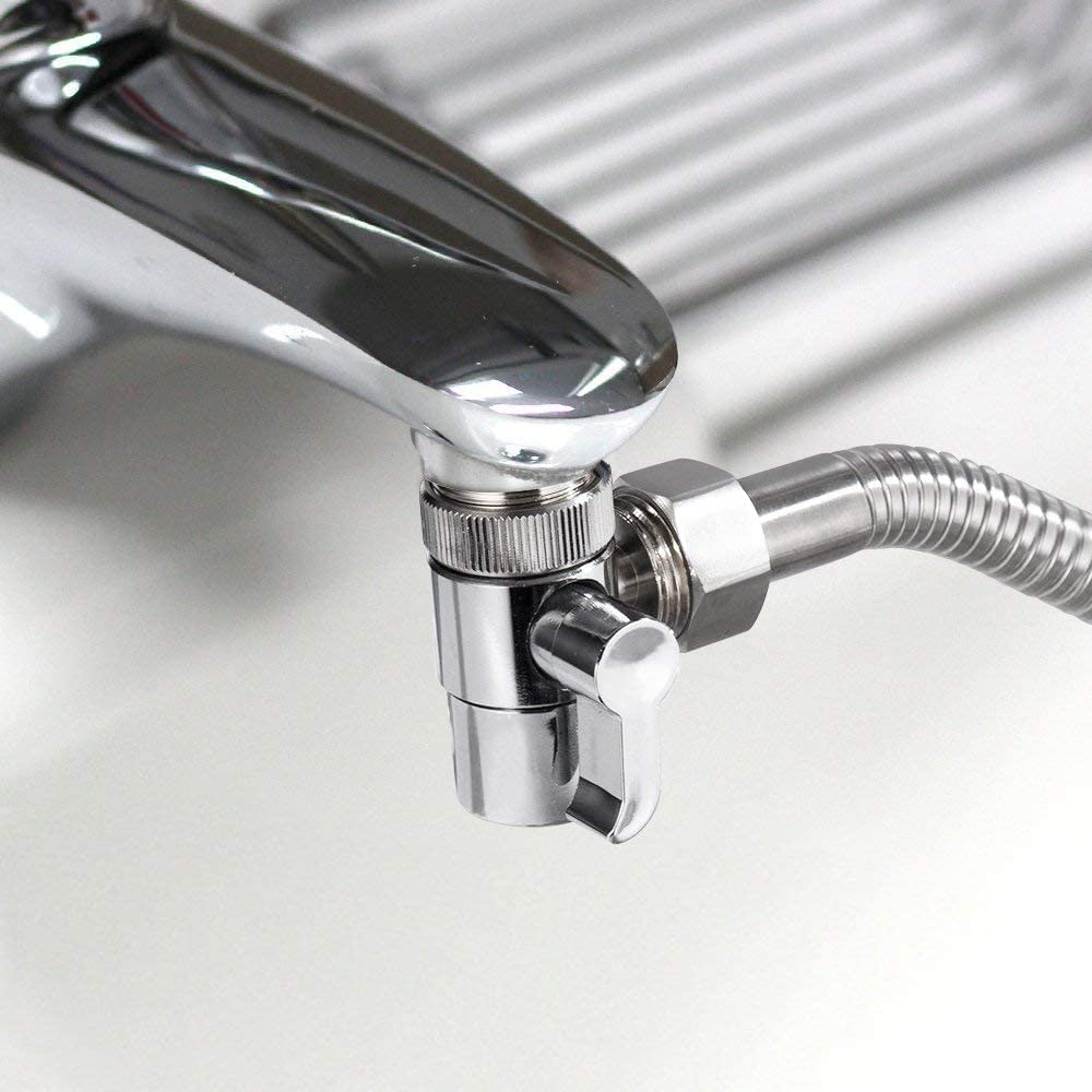 High-Quality Sink Valve Diverter Faucet Splitter - M22 x M24 Polished Chrome Replacement for Kitchen & Bathroom Sinks | Perfect for Hose Adapter Connection | Ideal for Water Conservation, Gardening, and Multi-Tap Applications