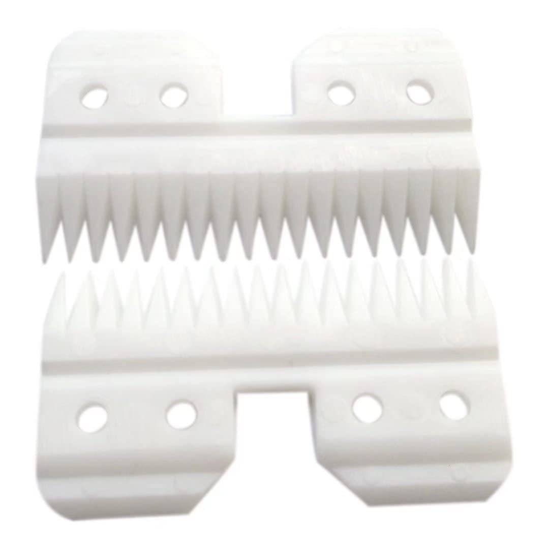 2023 Upgraded Professional Replacement Blade Cutter for Oster Fast Feed Clippers - 18 Teeth Ceramic Moving Blade (2 Pack) - Perfect for Barbers, Hair Stylists & Pet Grooming