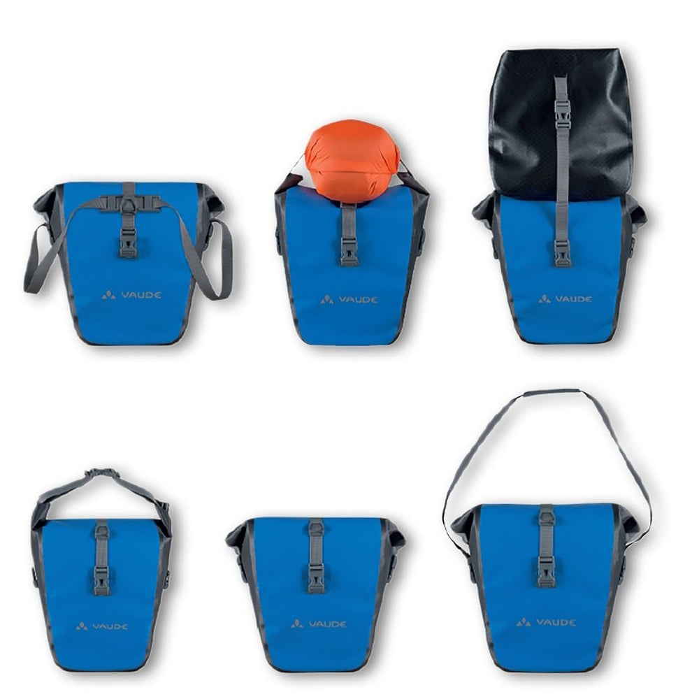 Aqua Front 28 Waterproof Bike Panniers - Pair of Durable Cycling Bags for Commuting & Touring - Perfect for Bicycle Storage, Grocery Shopping & Outdoor Adventures