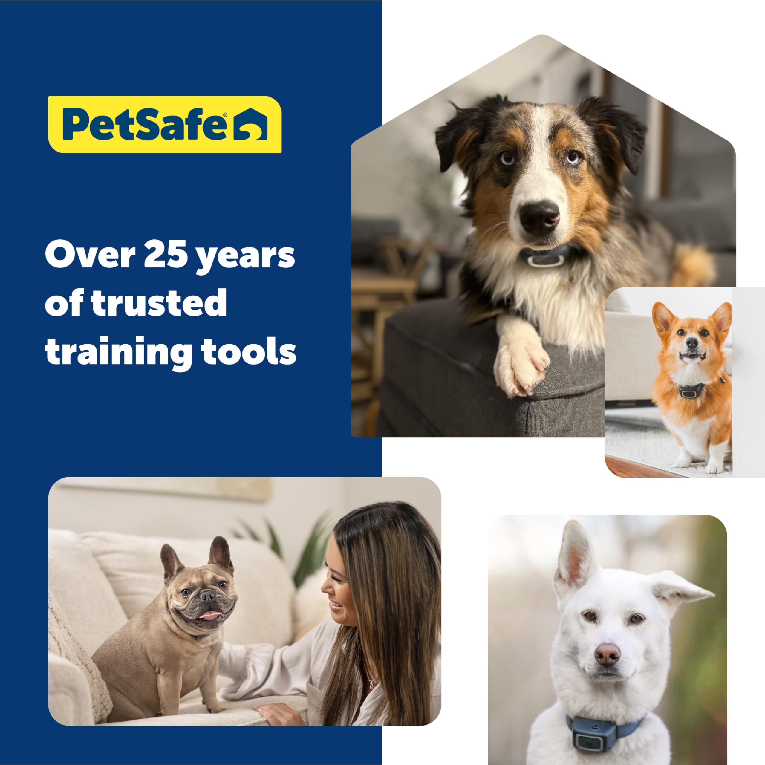 PetSafe 900 Yard Remote Training Collar for Dogs - 2 Dog Kit with Tone, Vibration & 15 Static Stimulation Levels | Long Range Waterproof Rechargeable Collar | Perfect for Off-Leash Training, Hunting & Outdoor Adventures