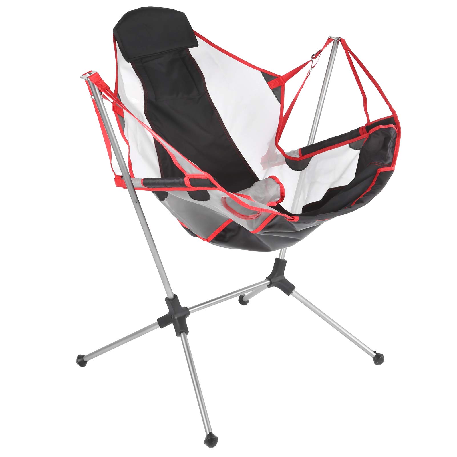 AUHX Portable Folding Chair - Lightweight Outdoor Camping Chair for Fishing, Picnics, and Beach - Compact & Durable for Travel, Backyard, and Tailgating