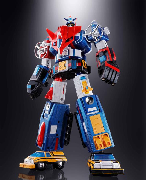 Bandai Soul of Chogokin GX-88 Armored Fleet Dairugger XV (Vehicle Voltron) Die-Cast Action Figure Toy - Collectible Robot Model for Anime Fans & Display