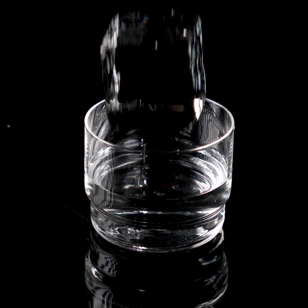 Premium Stackable 9oz (280ml) Glass Cups - Set of 6 - Durable Tempered Glass for Coffee, Juice, Beer & Cocktails - Perfect for Home, Restaurant or Party Use