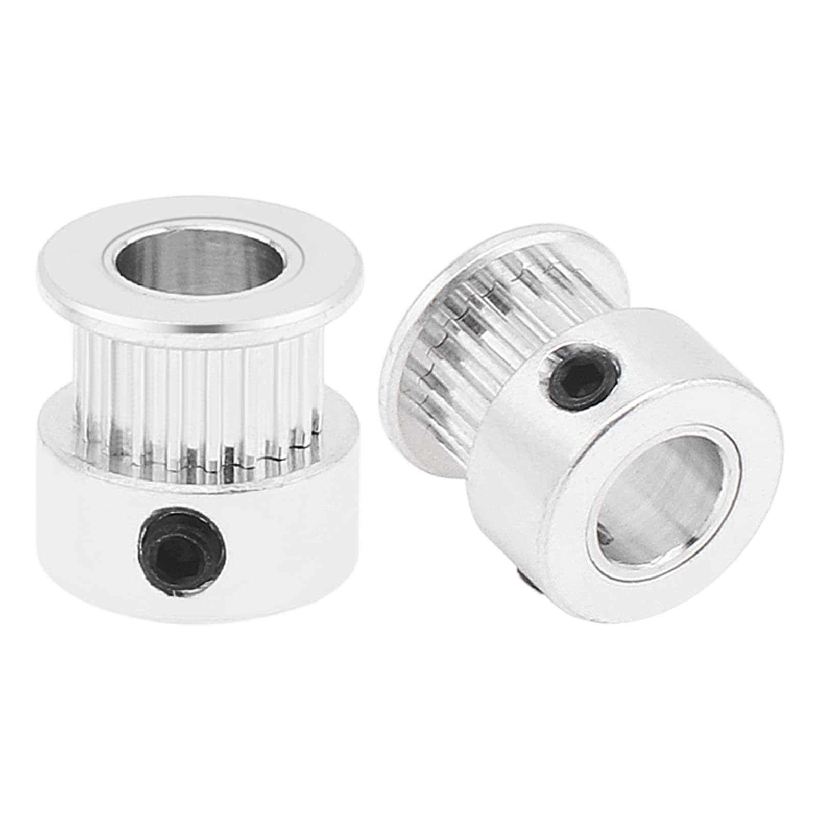 5 Pack GT2 Timing Belt Pulley 20 Teeth 8mm Bore Aluminum Wheel for 3D Printer CNC Machine - Perfect for DIY Robotics, RepRap, and 3D Printing Projects