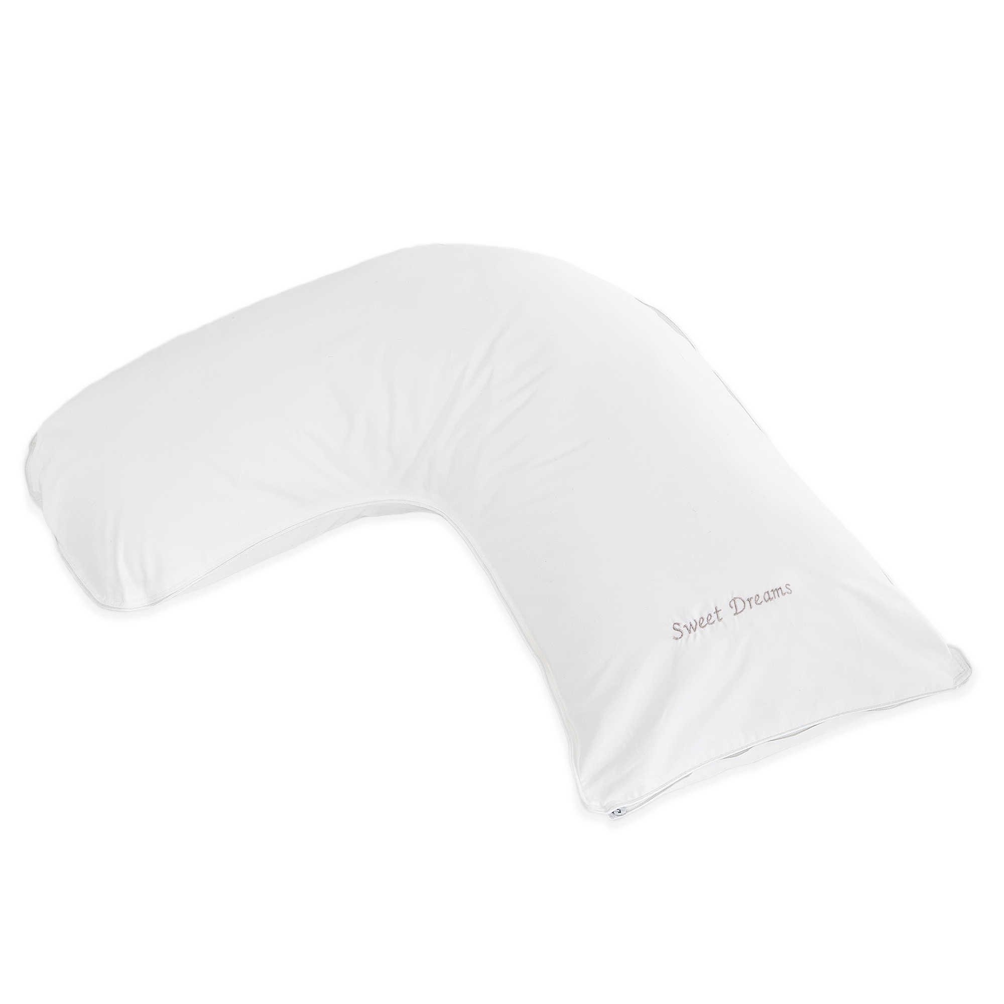 Down Alternative Side Sleeper Body Pillow - Orthopedic Support for Neck & Spine Alignment | Designed by Sports Chiropractor | Perfect for Pregnancy, Back Pain & Side Sleepers | Home & Office Comfort
