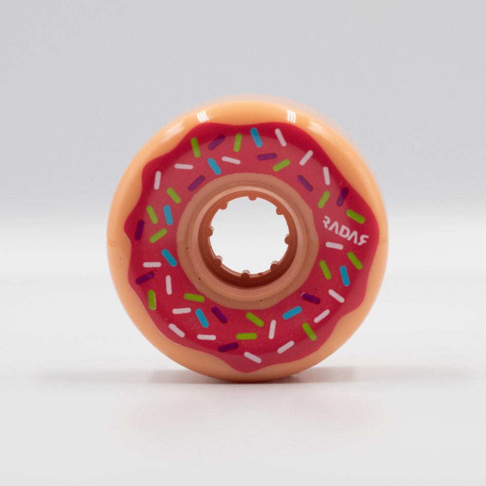 62mm Radar Donut Wheels - 4 Pack Set for Roller Skates, Skateboards & Scooters - Smooth Ride for Outdoor & Indoor Sports