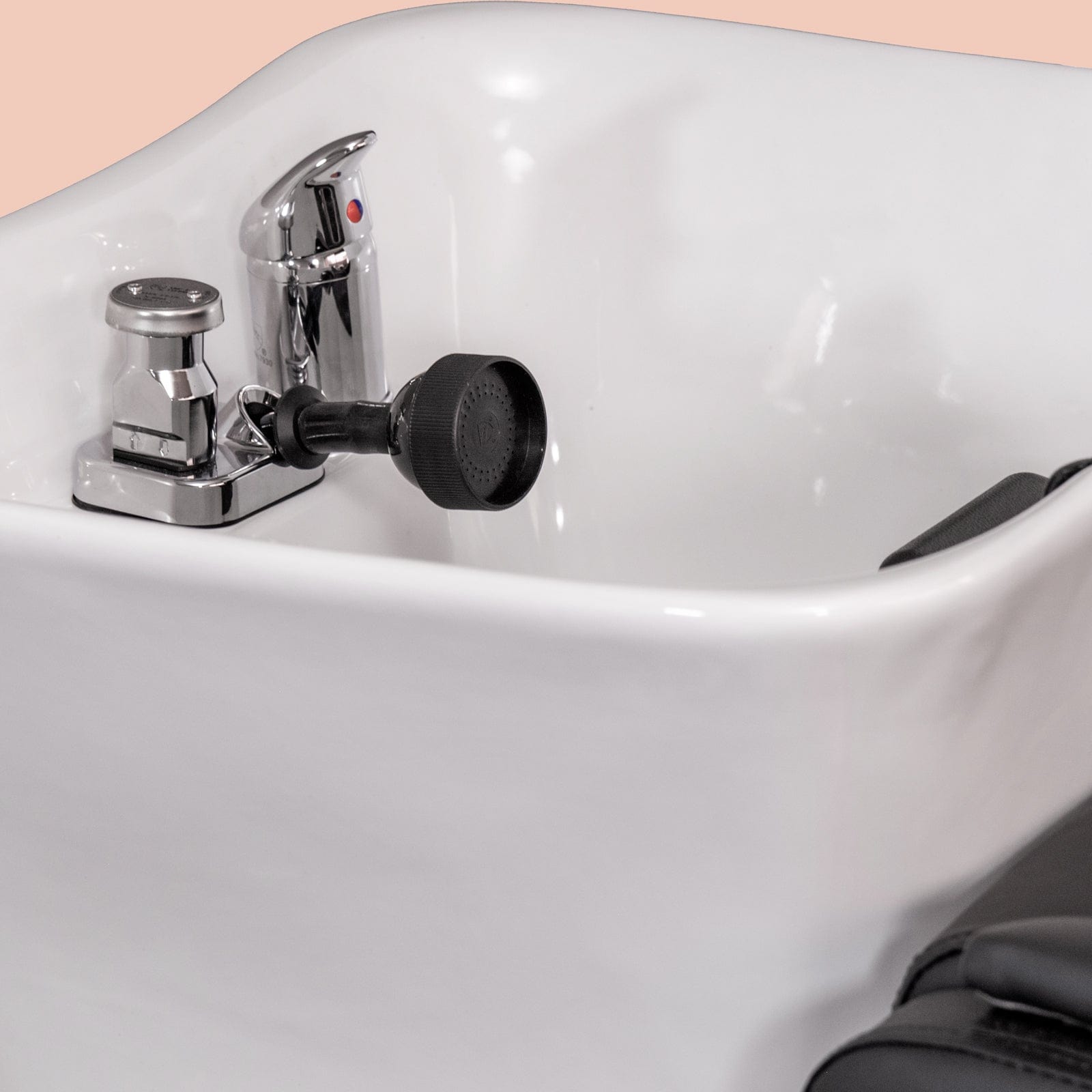 BERGAMO Professional Shampoo Station & Backwash Unit for Salon & Spa - Hydraulic Hair Washing Sink with Adjustable Chair for Hairdressers & Beauty Parlors