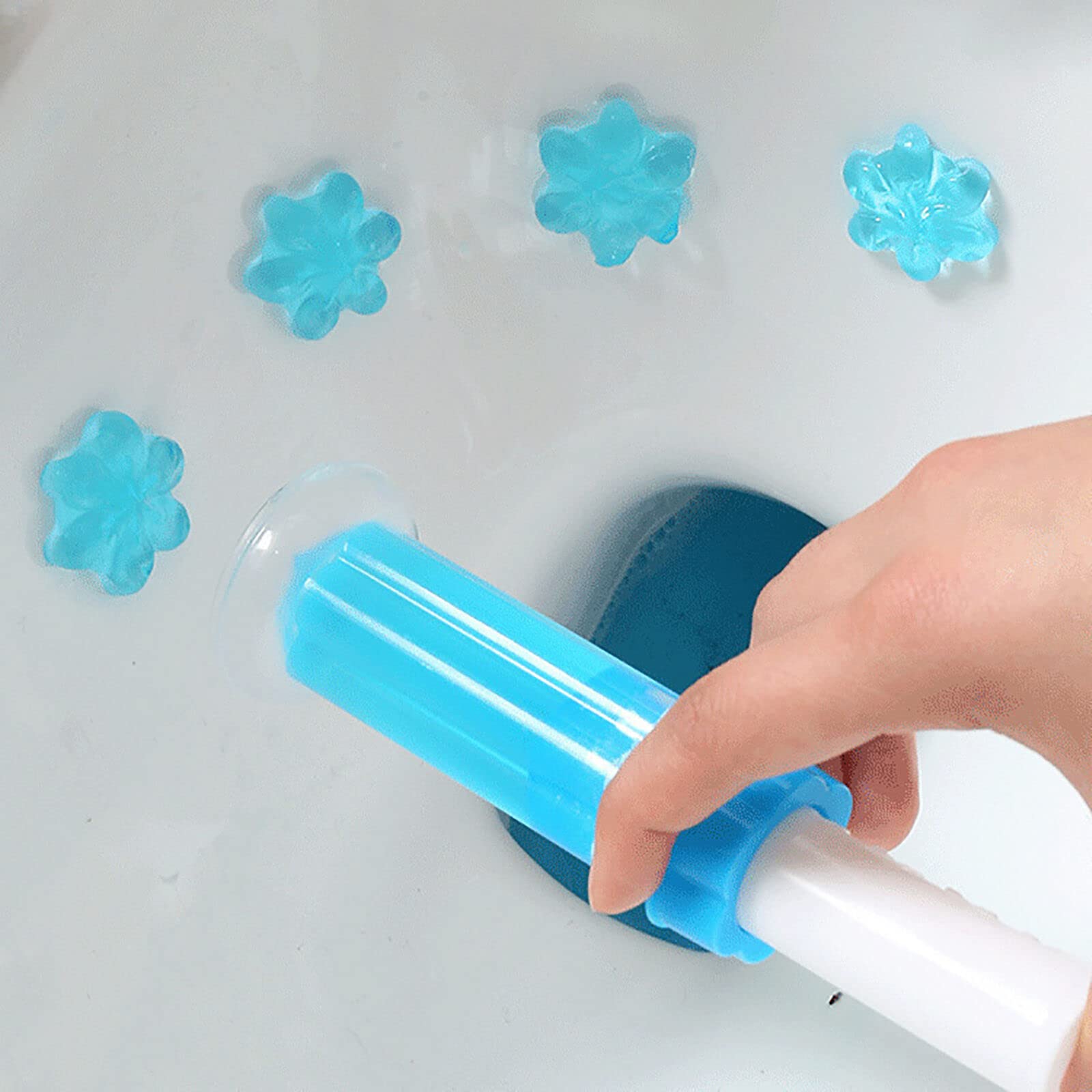 9UP® Toilet Gel Cleaner - 70g Flushable Flower Stamp Gel for Bathroom Cleaning & Odor Removal | Pack of 1-14 Stamps | Long-Lasting Freshness for Toilet Bowls, Tanks & Pipes | Ideal for Homes, Hotels & Restrooms