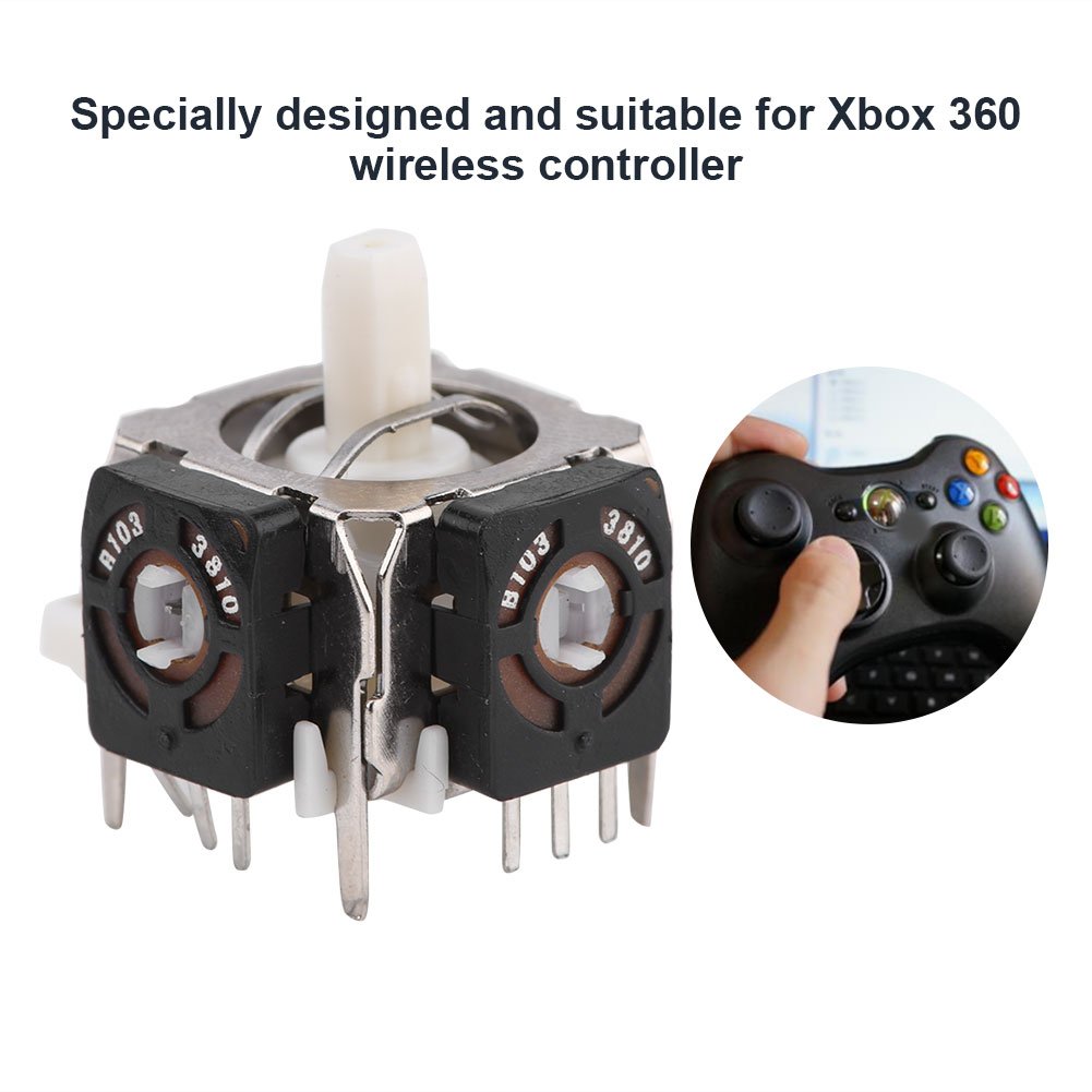 5 Pcs Analog Stick 3D Joystick Module Replacement for Xbox 360 Controller - Plug & Play Gamepad Thumbstick - Perfect for Gaming, DIY Repairs & Controller Maintenance