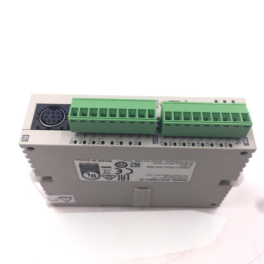 Delta DVP14SS211R Programmable Logic Controller (PLC) - 24VDC CPU Unit with 8 Digital Inputs & 6 Relay Outputs | Ideal for Industrial Automation, Machinery Control, and Manufacturing Processes