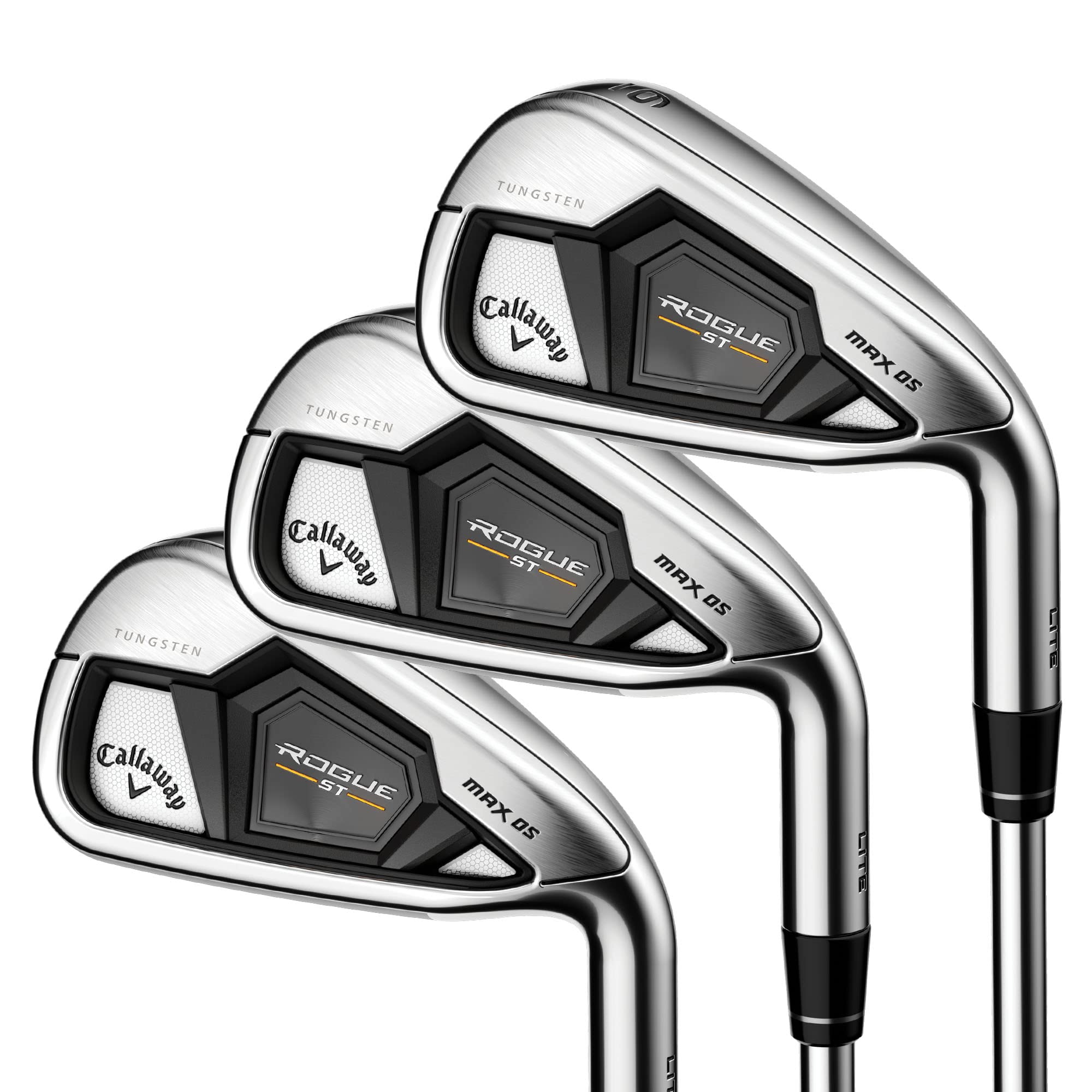 Callaway Golf Rogue ST Max OS Lite Iron Set - Premium Lightweight Golf Clubs for Men & Women | Perfect for Beginners & High Handicappers | Improve Distance & Forgiveness on Fairways & Rough