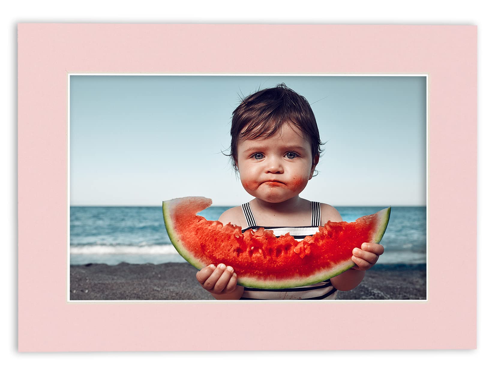 24x36 Acid-Free Soft Pink Precut Mat Board - Perfect Fit for 28x40 Picture Frames | Premium Photo Mat for Family Portraits, Artwork, Show Kits & Framing | Ideal for Home Decor, Galleries & Professional Displays (Pack of 1)