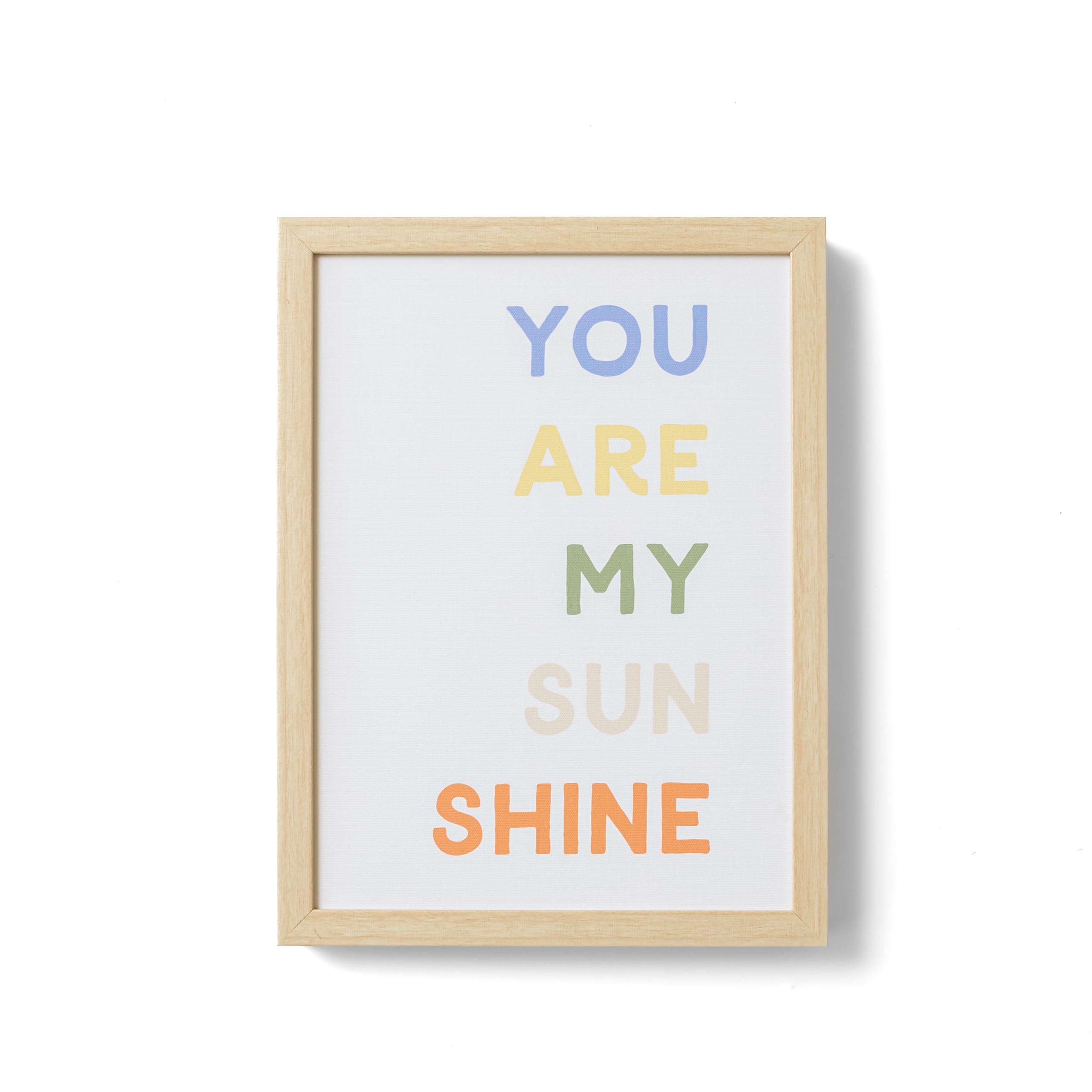 Petal Lane Sunshine Nursery Wall Art - Framed Canvas for Baby Room Decor - 12 Cute Designs for Boys & Girls - Playroom Wall Decor - Perfect for Nursery, Kids Bedroom & Daycare Center