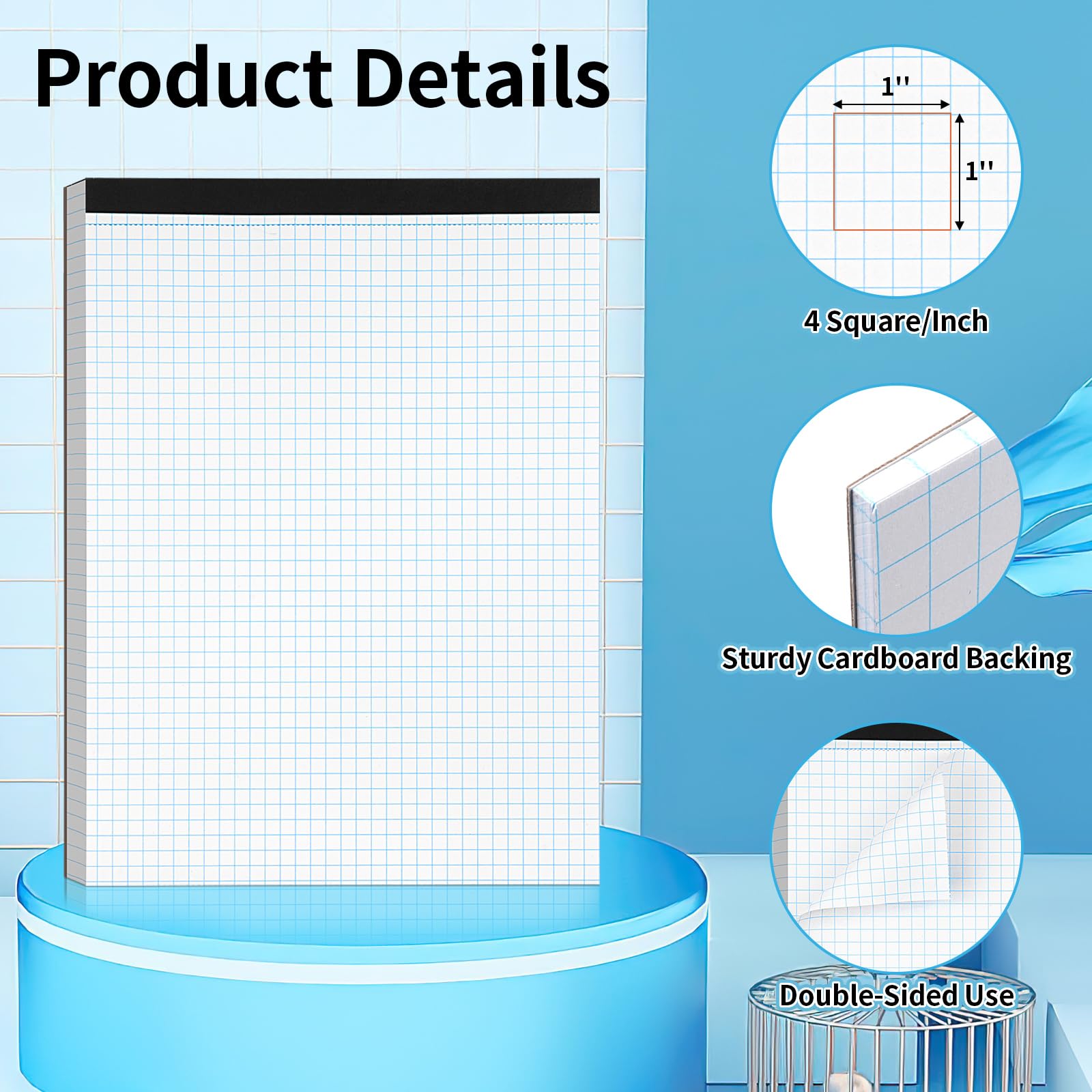 4x4 Graph Paper Notebook 8.5