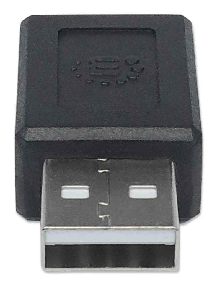 MANHATTAN USB 2.0 Type C to A Adapter (354653) - High-Speed Data Transfer for Smartphones, Laptops & Tablets - Perfect for Home, Office & Travel Use