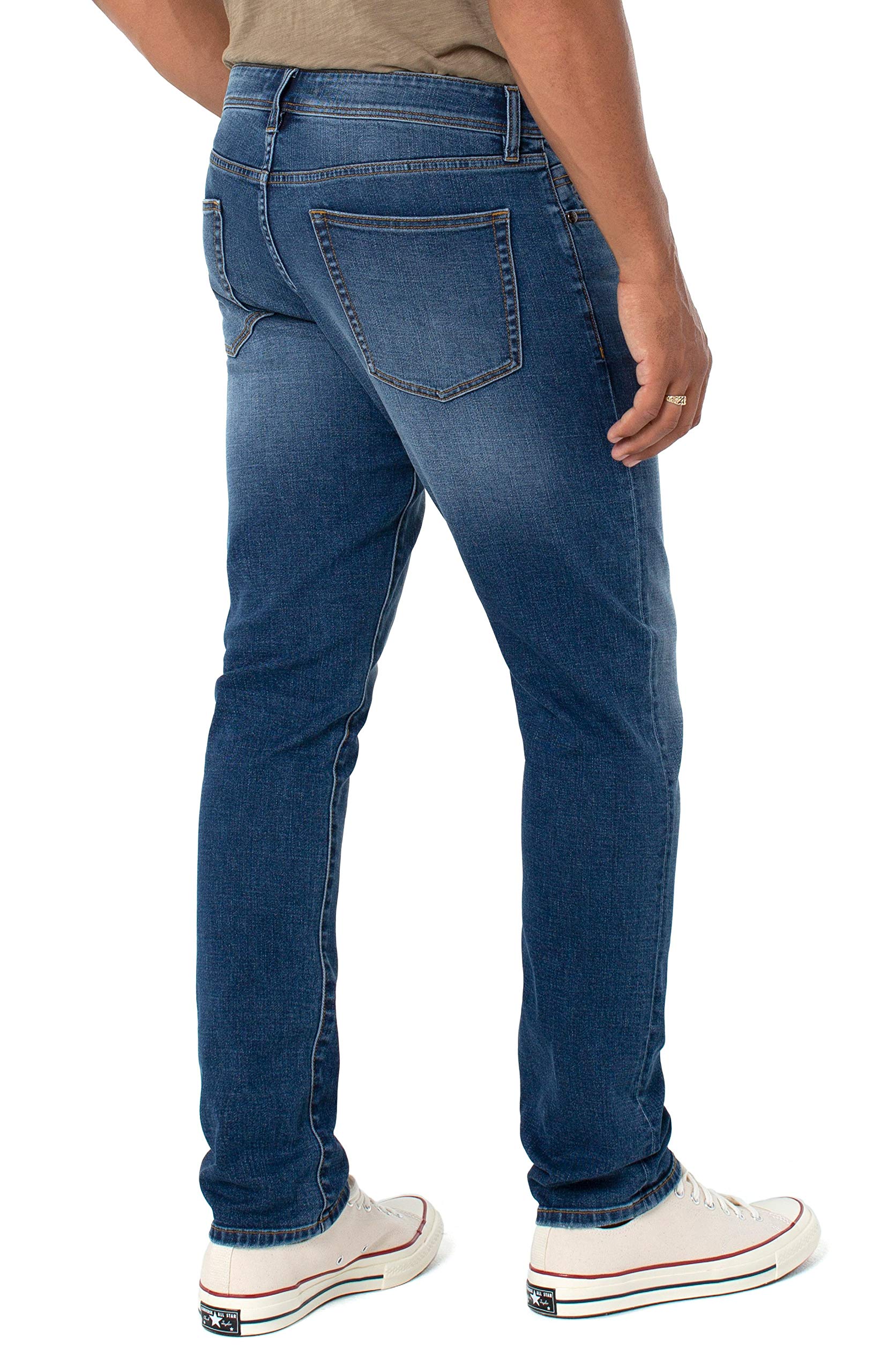 Liverpool Men's Straight Leg Jeans - Classic Fit Denim Pants for Casual & Everyday Wear | Comfortable & Stylish for Work, Outings & Relaxation