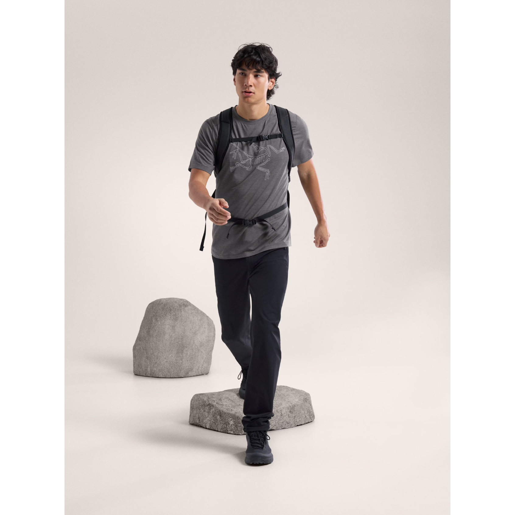 Arc'teryx Men's Cormac Short Sleeve Logo T-Shirt - Moisture Wicking & Breathable Activewear for Hiking, Running & Outdoor Adventures
