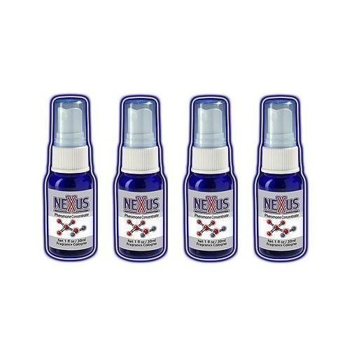 Vig Rx Nexus Pheromones Cologne for Men - 4 Pack (1 oz Each) - Attract Women with Long-Lasting Fragrance | Perfect for Dating, Nightlife & Special Occasions