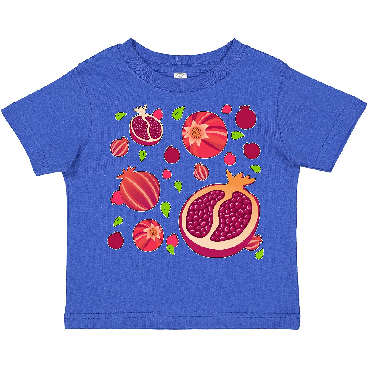 Inktastic Pomegranate Fruit Party Toddler T-Shirt - Cute Kids Graphic Tee for Boys & Girls - Soft Cotton Toddler Shirt for Birthday Parties, Family Outings & Playdates