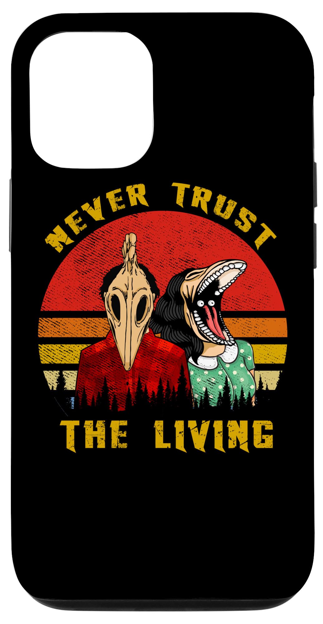 iPhone 12/12 Pro Retro Vintage Goth Case - Creepy Grunge Emo Style Phone Cover for Gothic Lovers | Perfect for Halloween, Concerts & Alternative Fashion