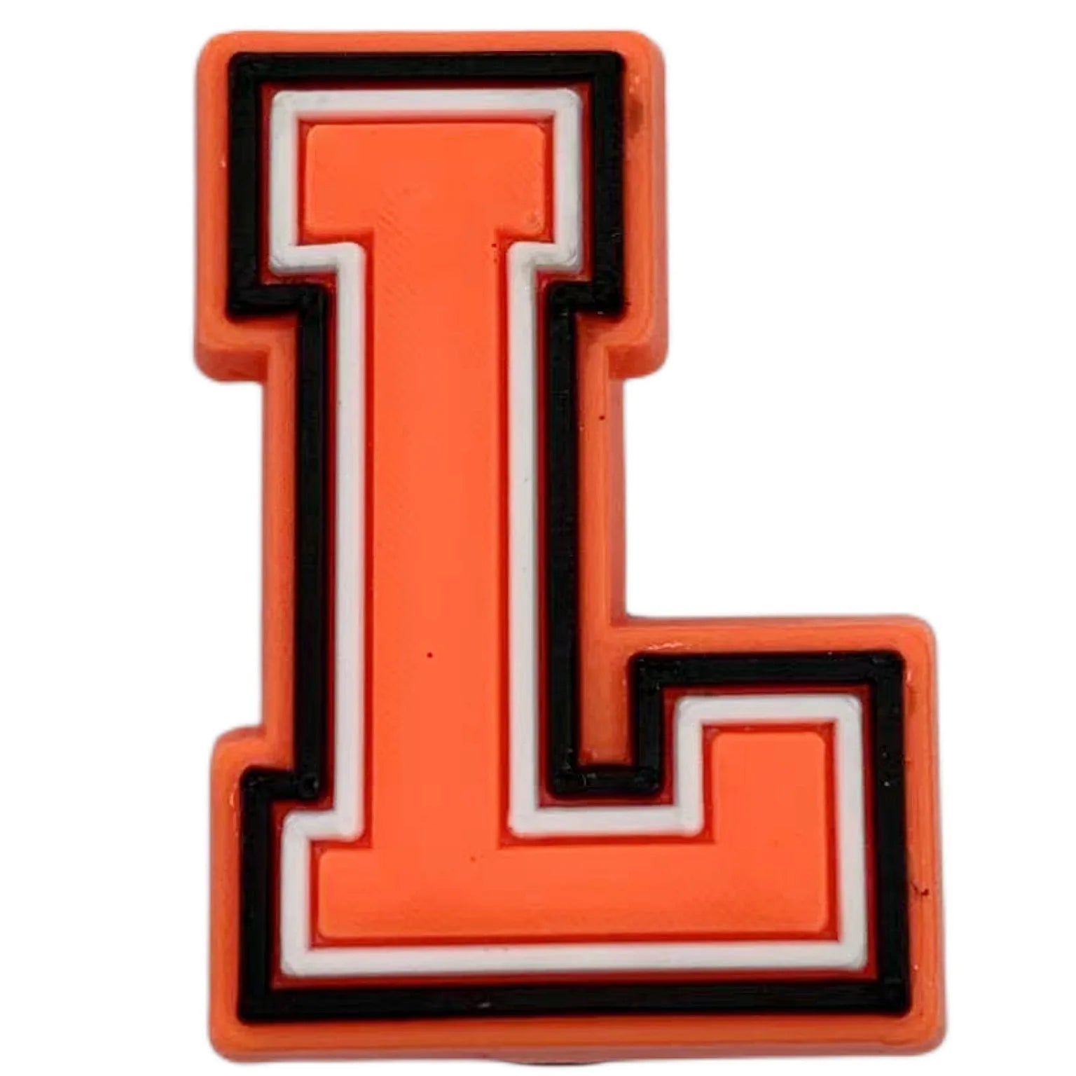 Orange Letter Shoe Charms for Crocs - Fun Decorative Pins for Women, Men & Kids - Perfect for Sandals, Clogs, Jeans & Shoes - Great for DIY Fashion & Gifts