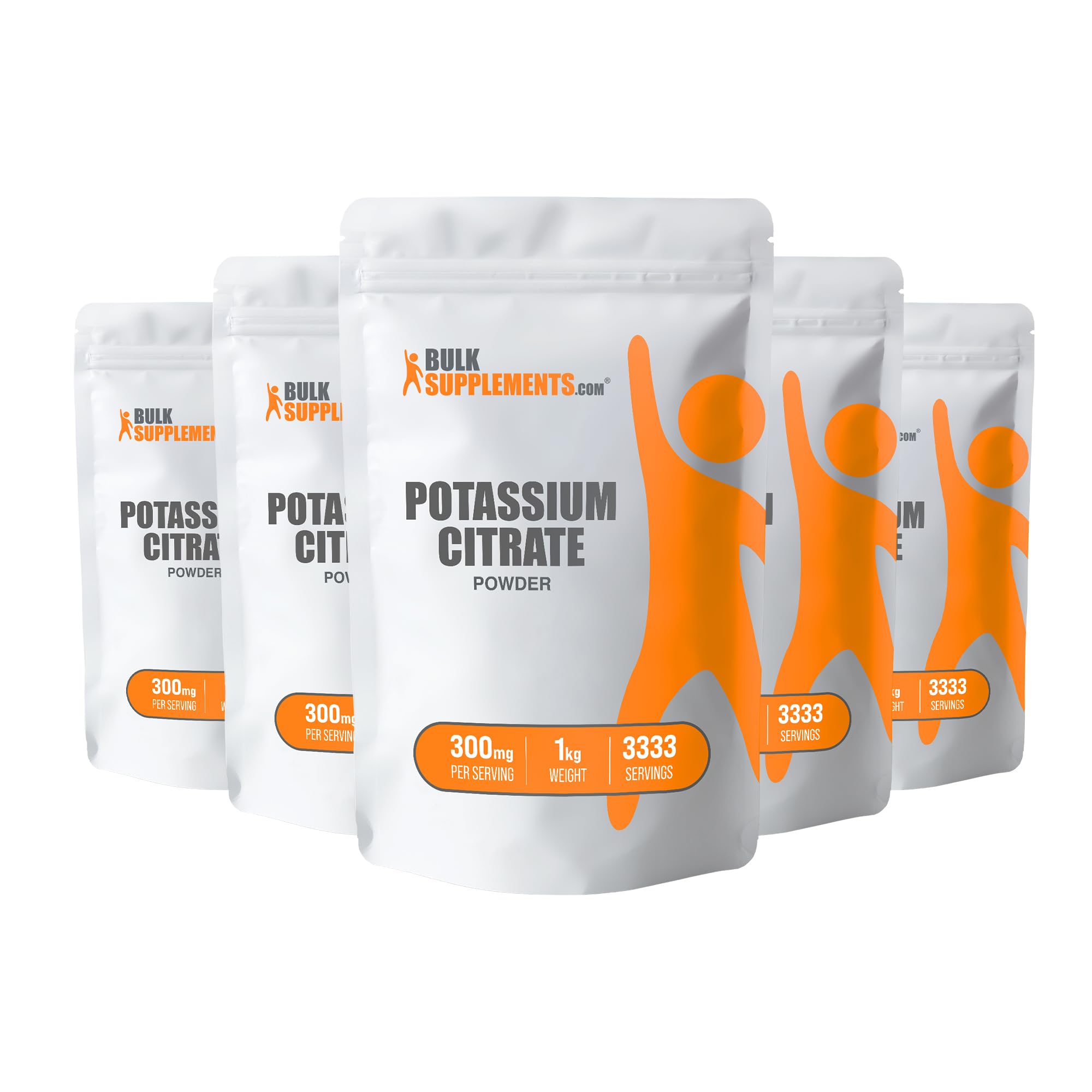 BulkSupplements Potassium Citrate Powder 5kg (11 lbs) - 99mg Pure Potassium Supplement, Gluten Free, 300mg per Serving - Supports Heart Health & Muscle Function - Ideal for Smoothies, Electrolyte Drinks & Baking